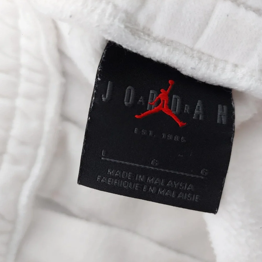 Nike Air Jordan Gradient Fleece Pants L Side Stripe Logo Drawstring Pockets